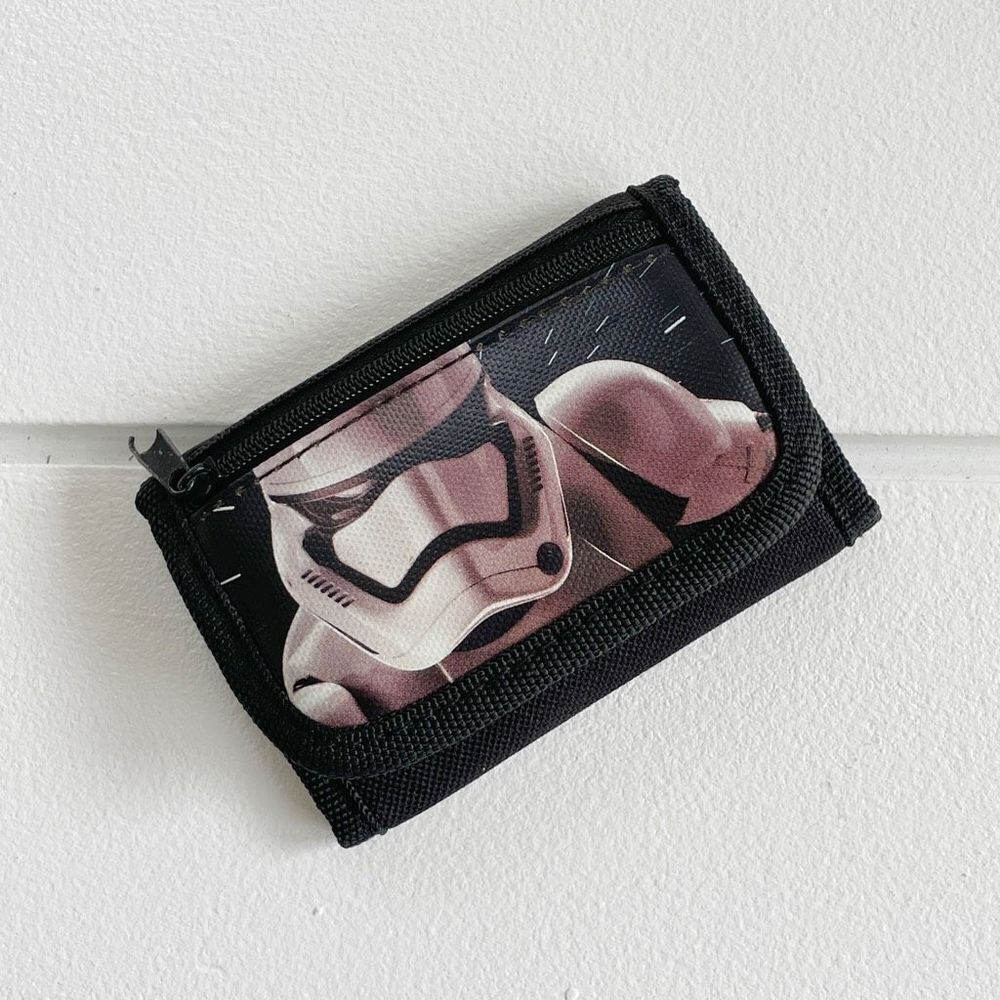 Disney Star Wars The Force Awaken Storm Tropper Tri Fold Wallet - Black